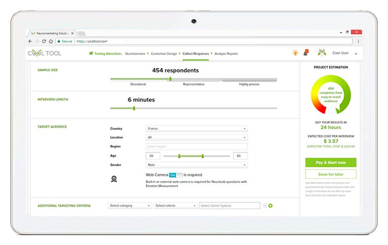 the real-time access to respondents